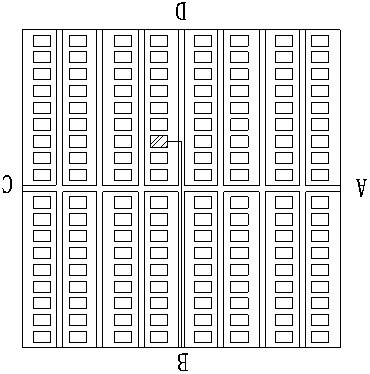 Vehicle parking space automatic navigation method and system for garage