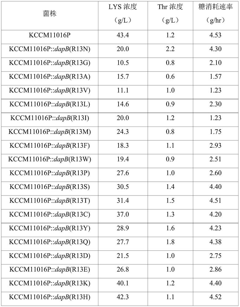 Variant dihydropicolinic acid reductase polypeptides and method for producing L-threonine using same