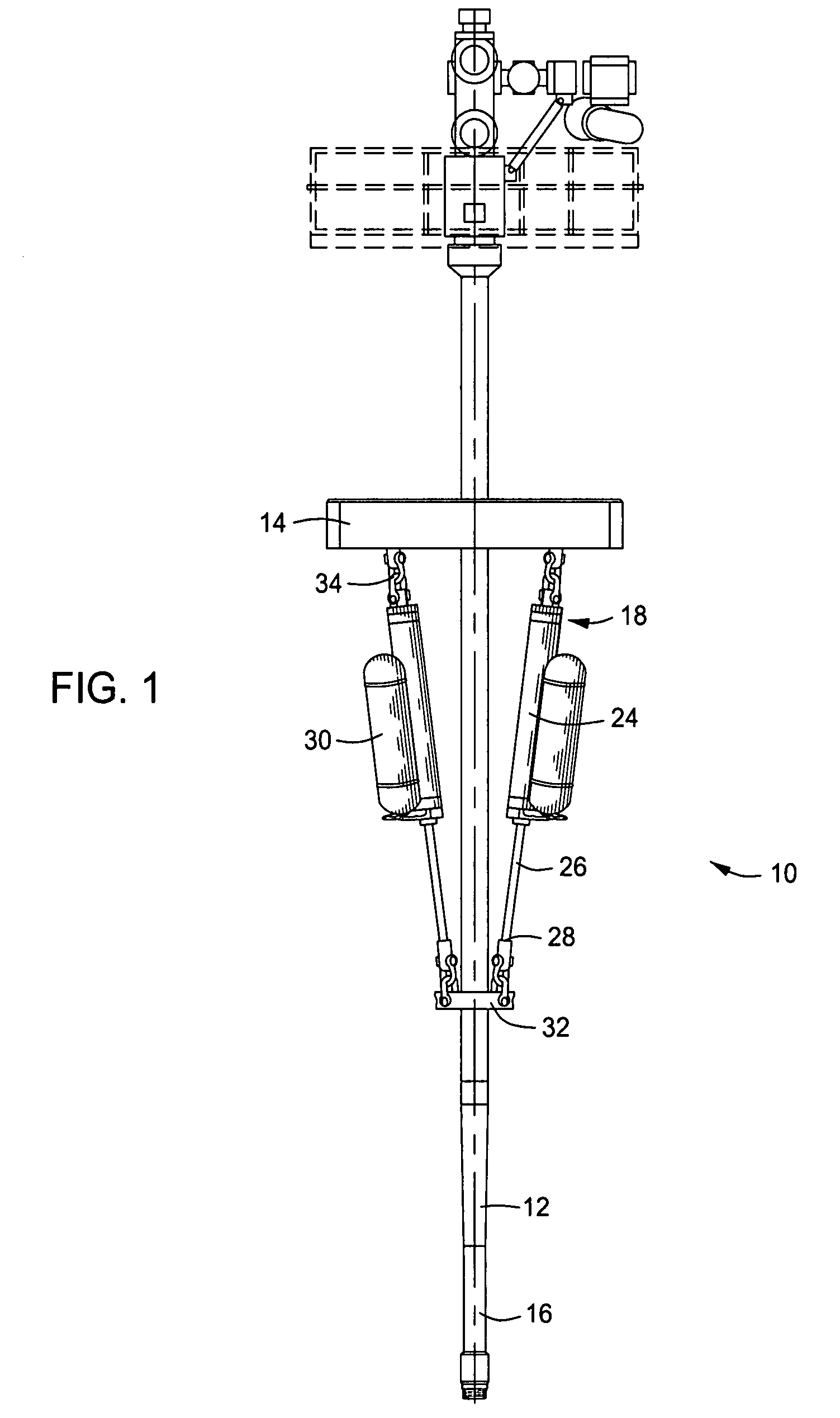 External high pressure fluid reservoir for riser tensioner cylinder assembly