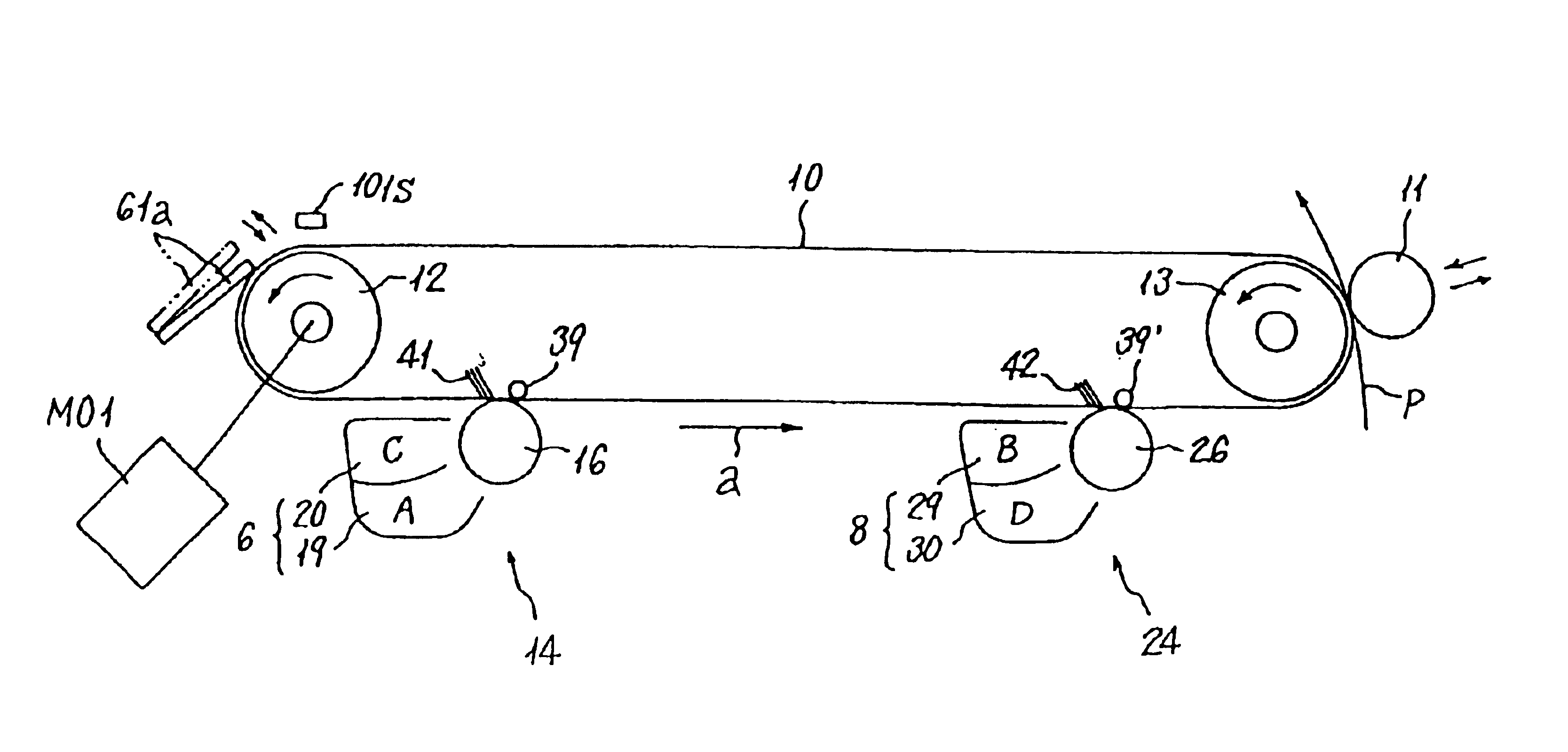 Belt apparatus used in image formation, and an image formation apparatus