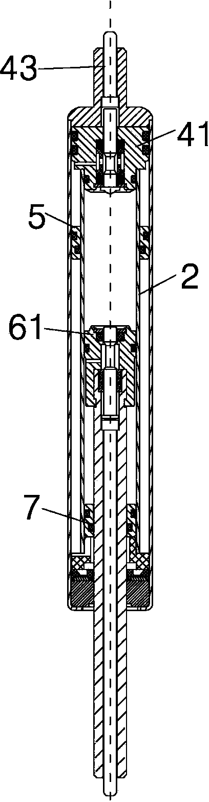 A double-barrel multi-chamber spring with an adjustable stroke