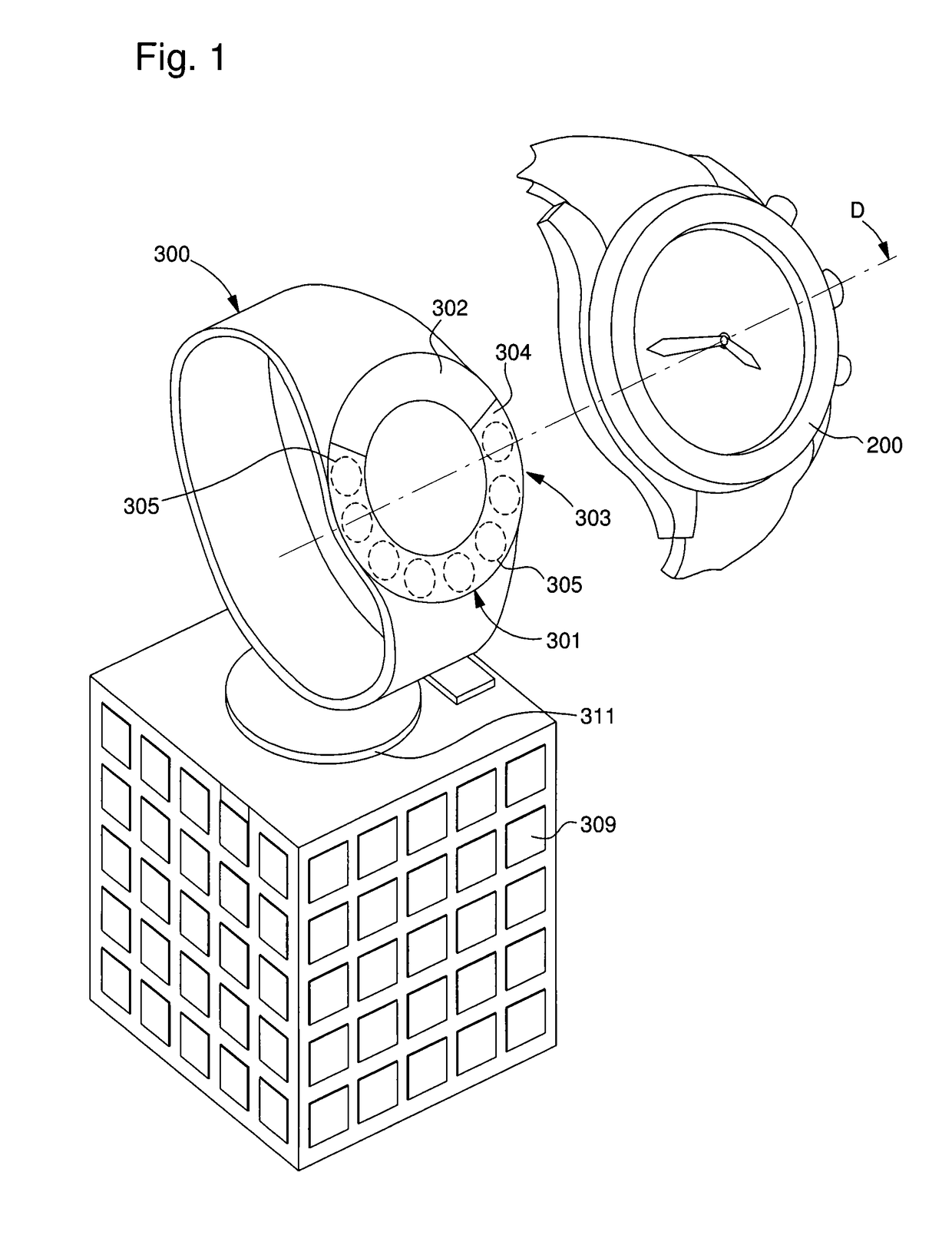 Winding device for self-winding automatic watch