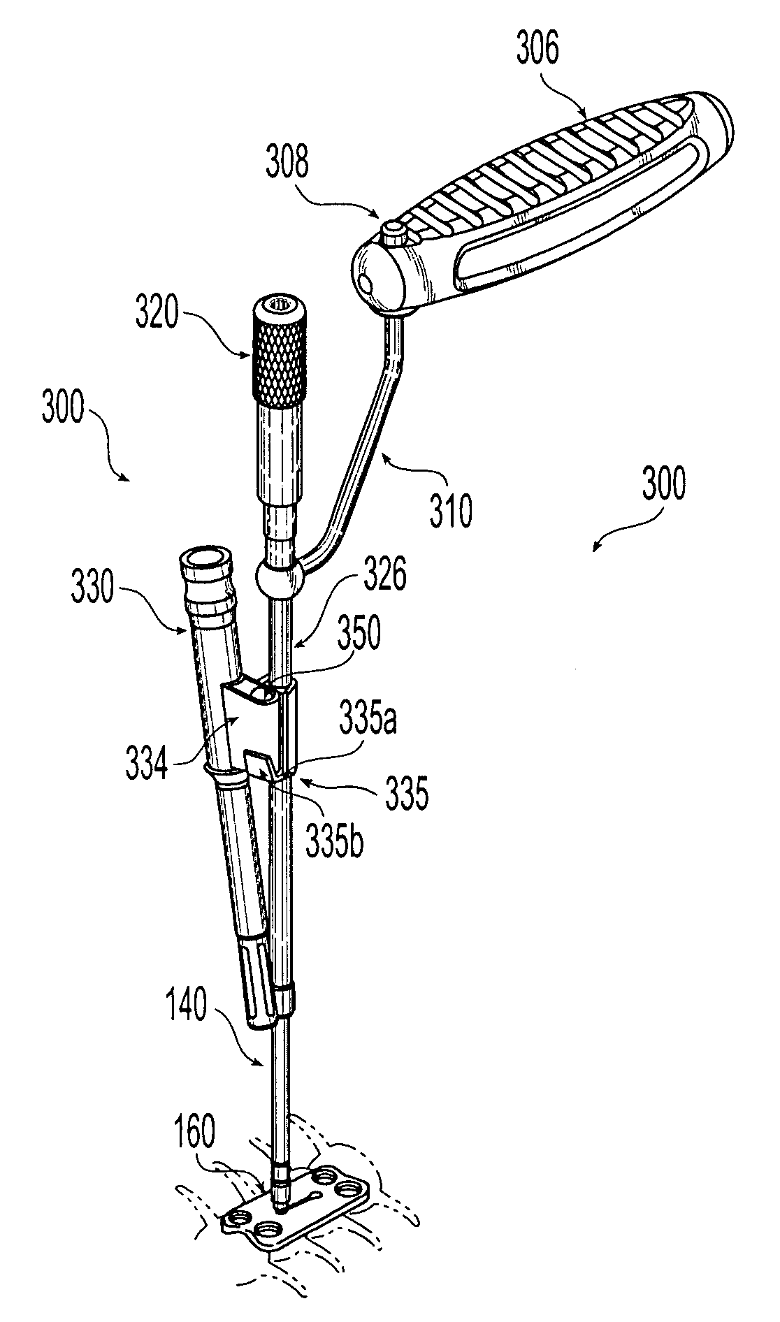 Plating system with multiple function drill guide