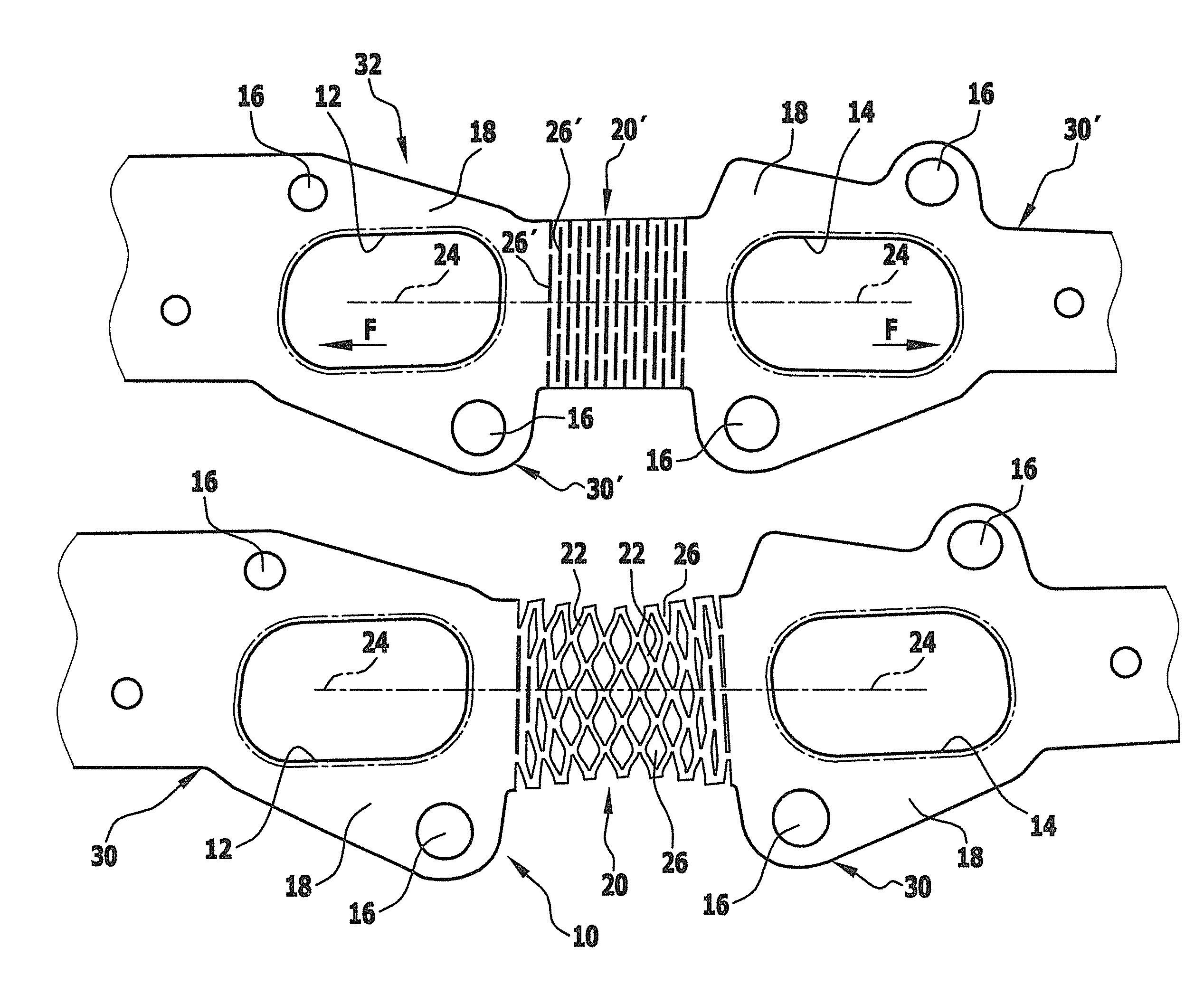 Sheet-metal flat seal layer and method for the production thereof