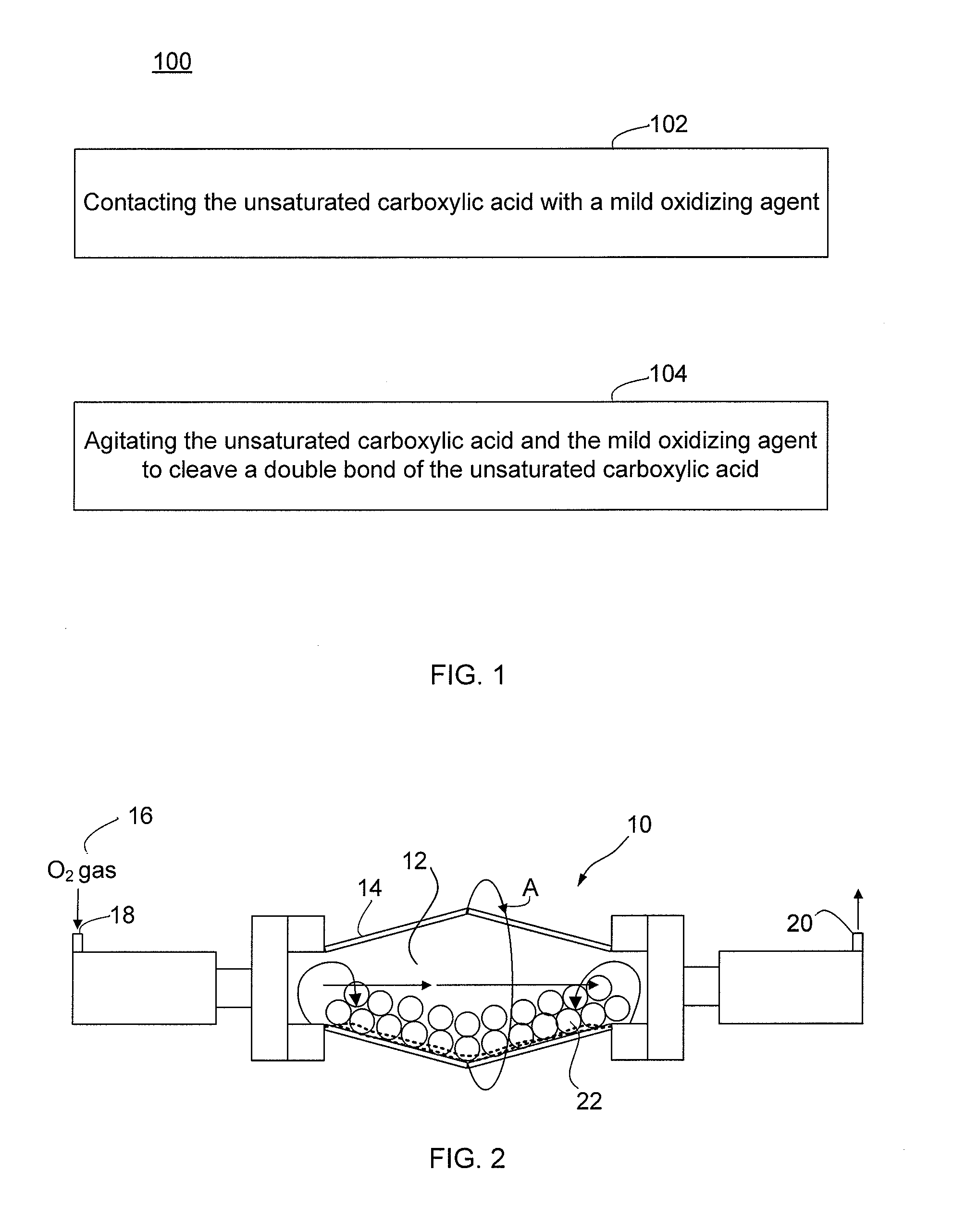 Oxidative cleavage of unsaturated carboxylic acids