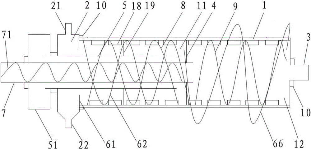 A two-stage rotary pyrolysis reactor