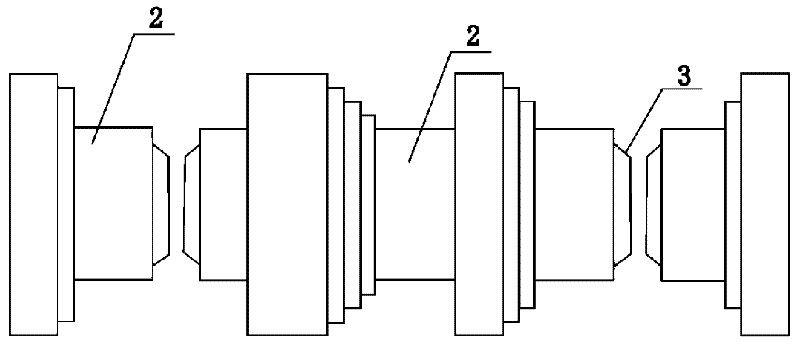 Process for manufacturing large-scale long shaft by segments