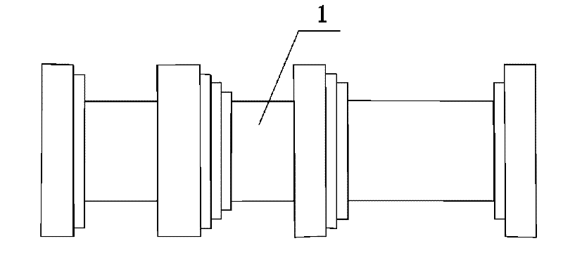 Process for manufacturing large-scale long shaft by segments