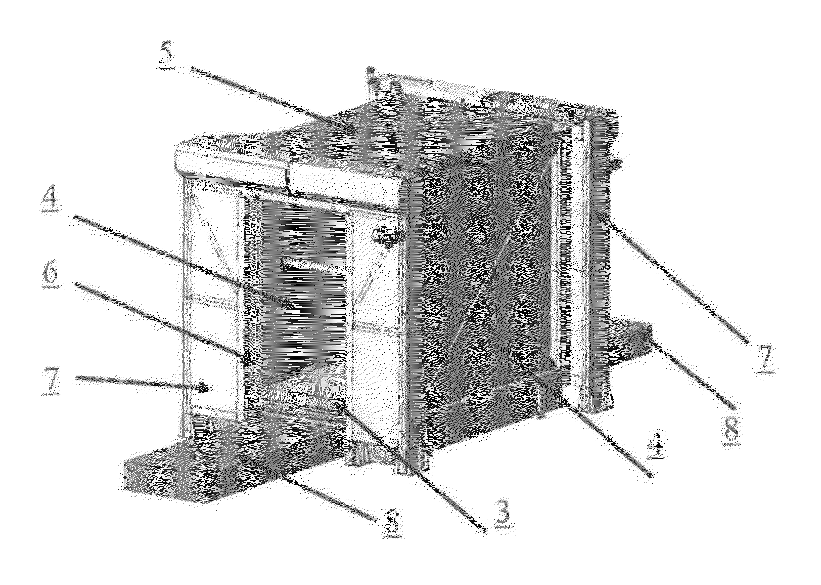 Shielding composite building materials with a low internal level of ionising radiation