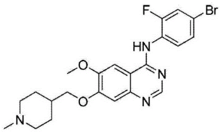 Method for synthesizing Vandetanib compound