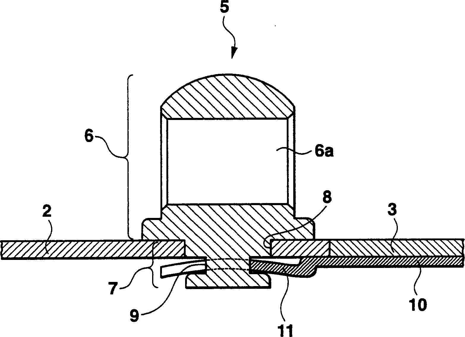 Assembling structure hanging with assembling parts and portable machine case body