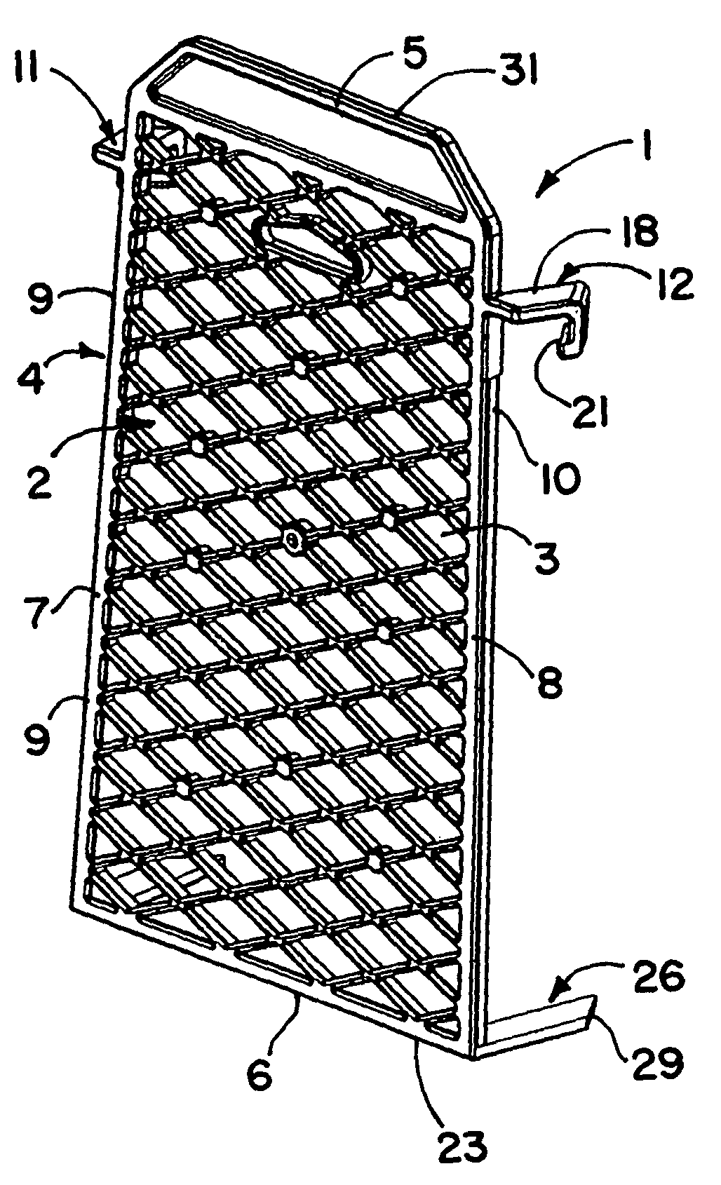 Paint roller grid