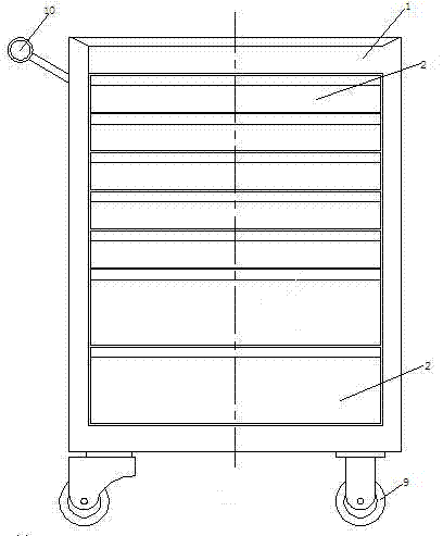 Tool kit with mutually-locked drawer