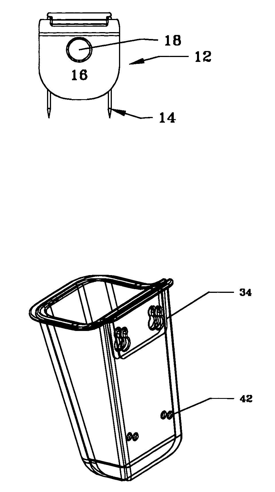 Attachment device for panel walls