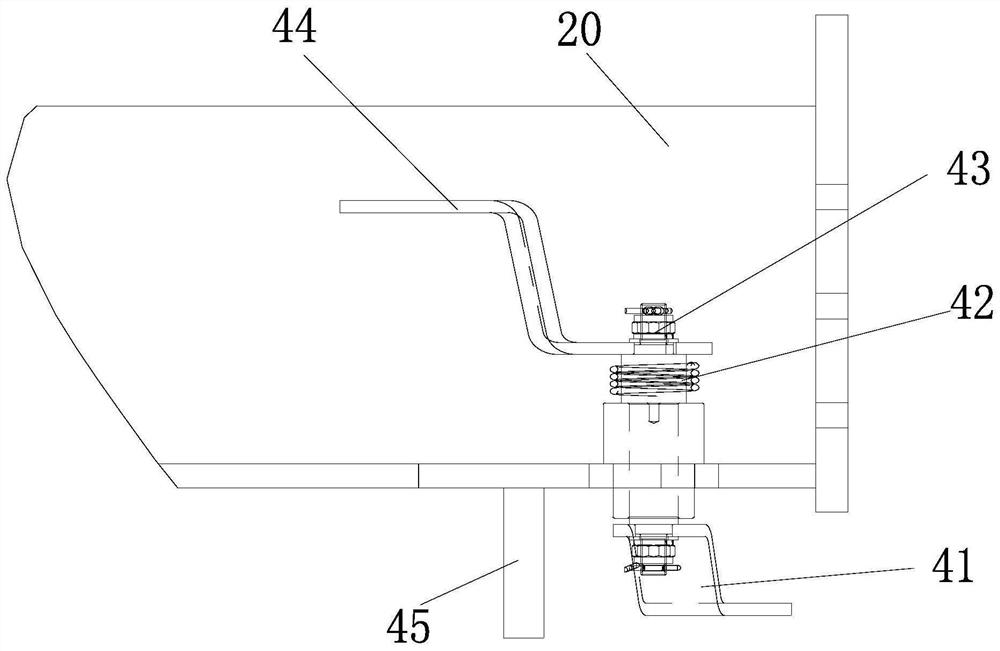 Anti-off device and transport vehicle with same