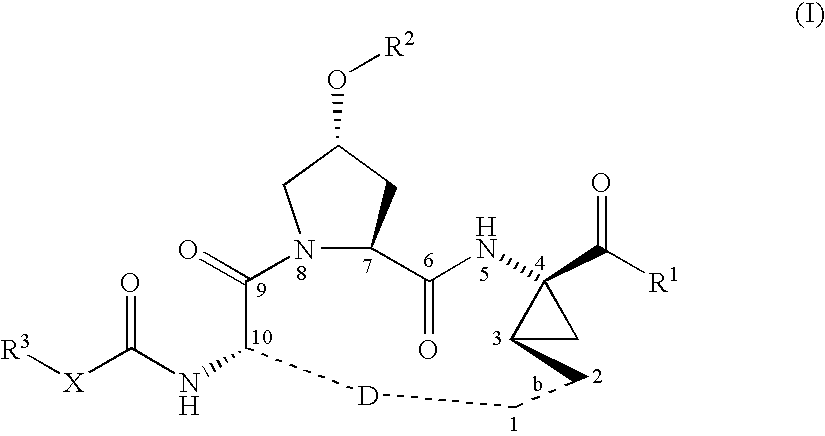 Macrocyclic peptides active against the hepatitis C virus