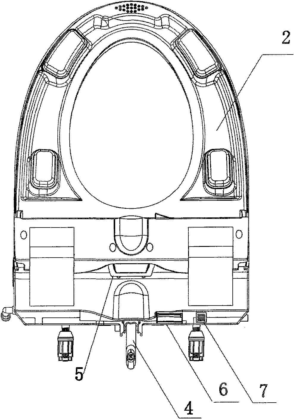 Electronic water closet with clysis function