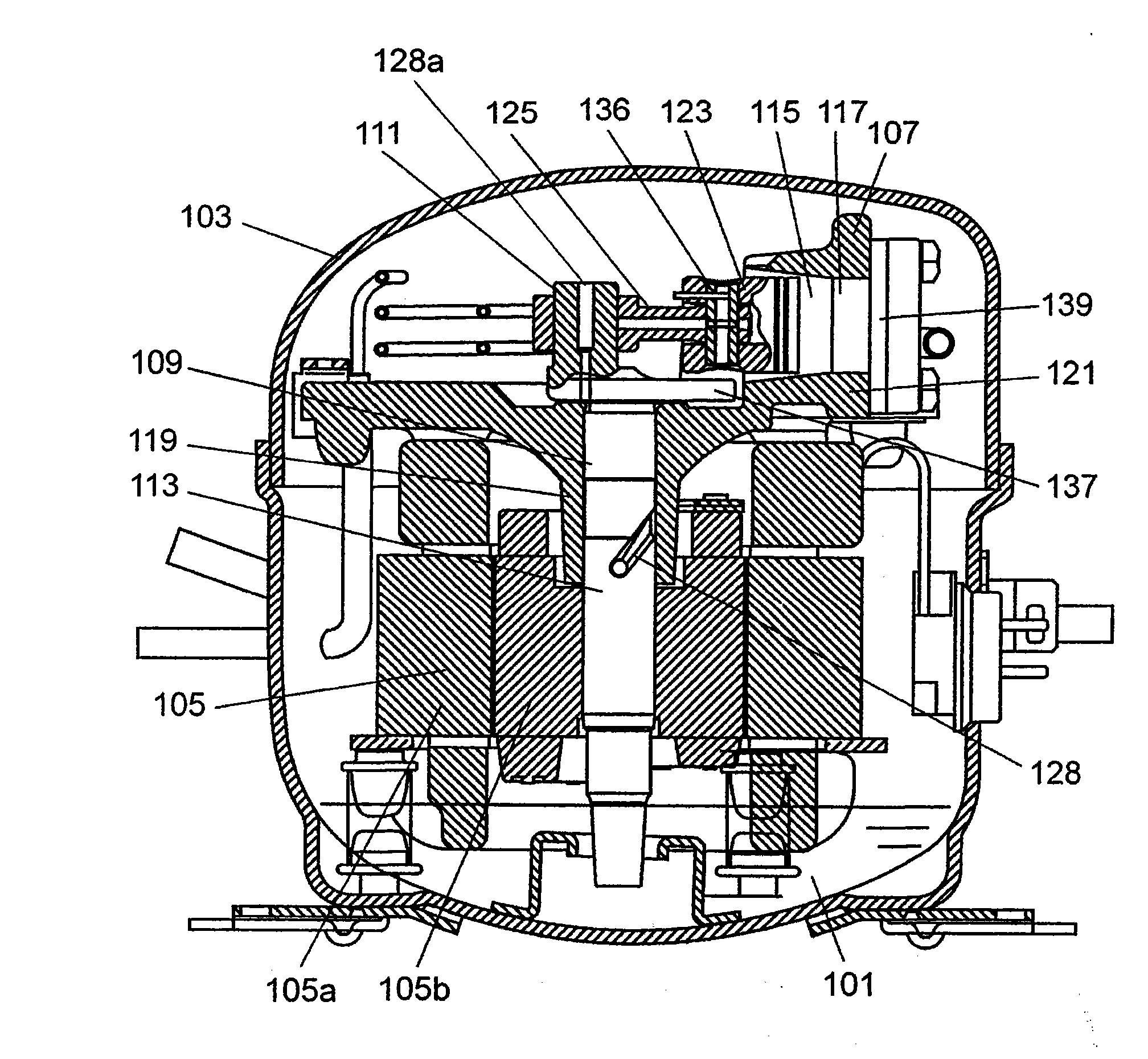 Sealed compressor