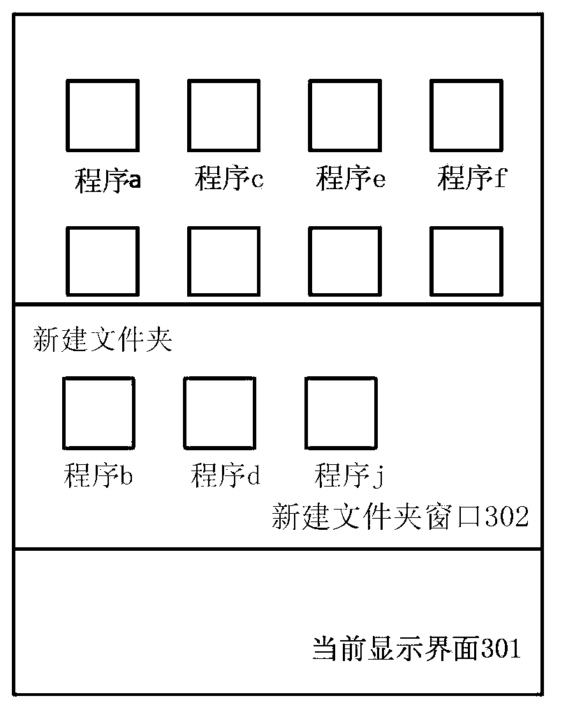 Icon processing method and device for electronic instrument with touch screen