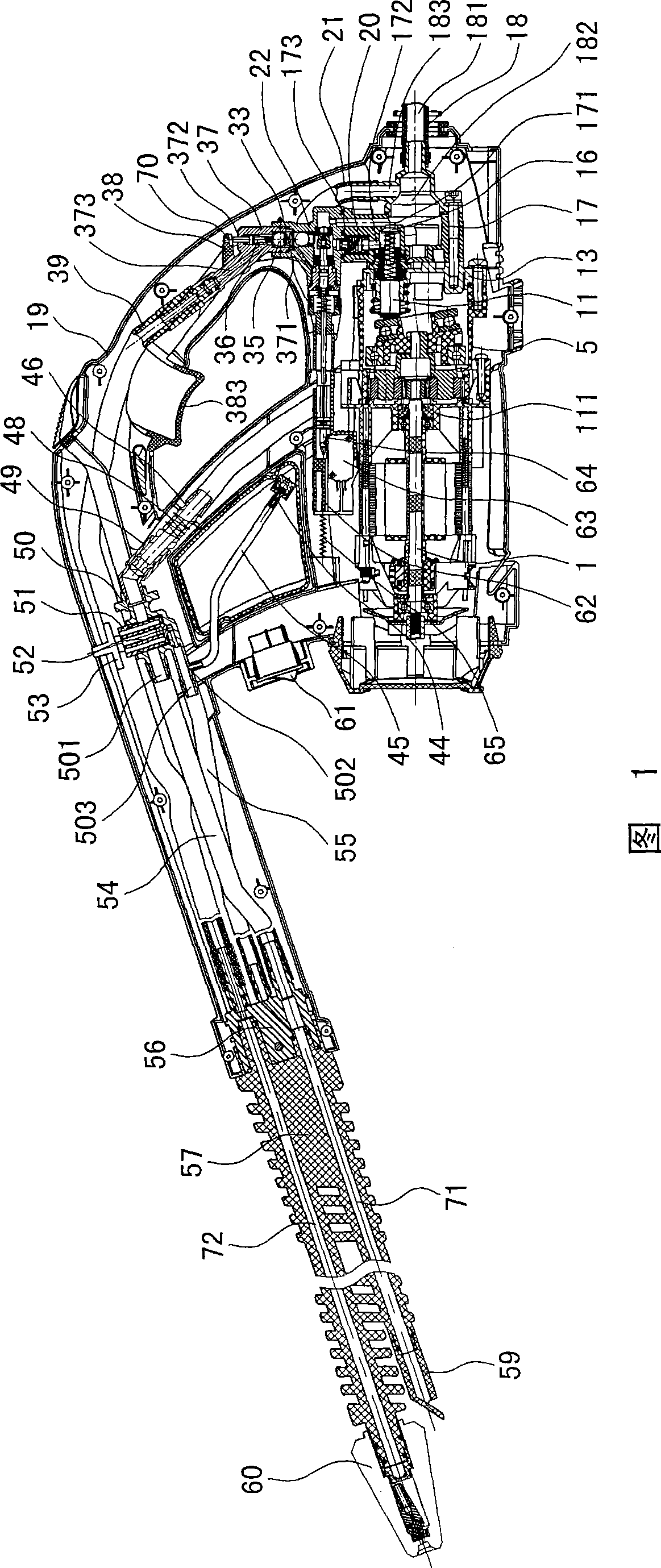 Hand-held electric cleaning device