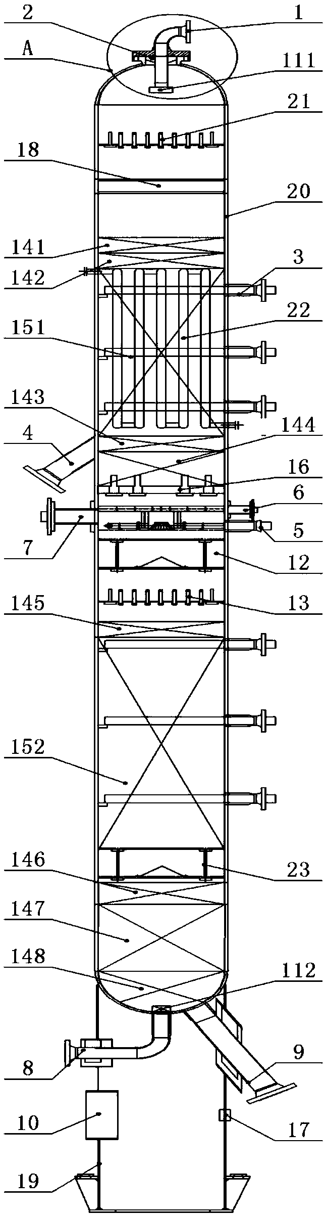 Hydrogenation reactor apparatus for hydrogenation reaction