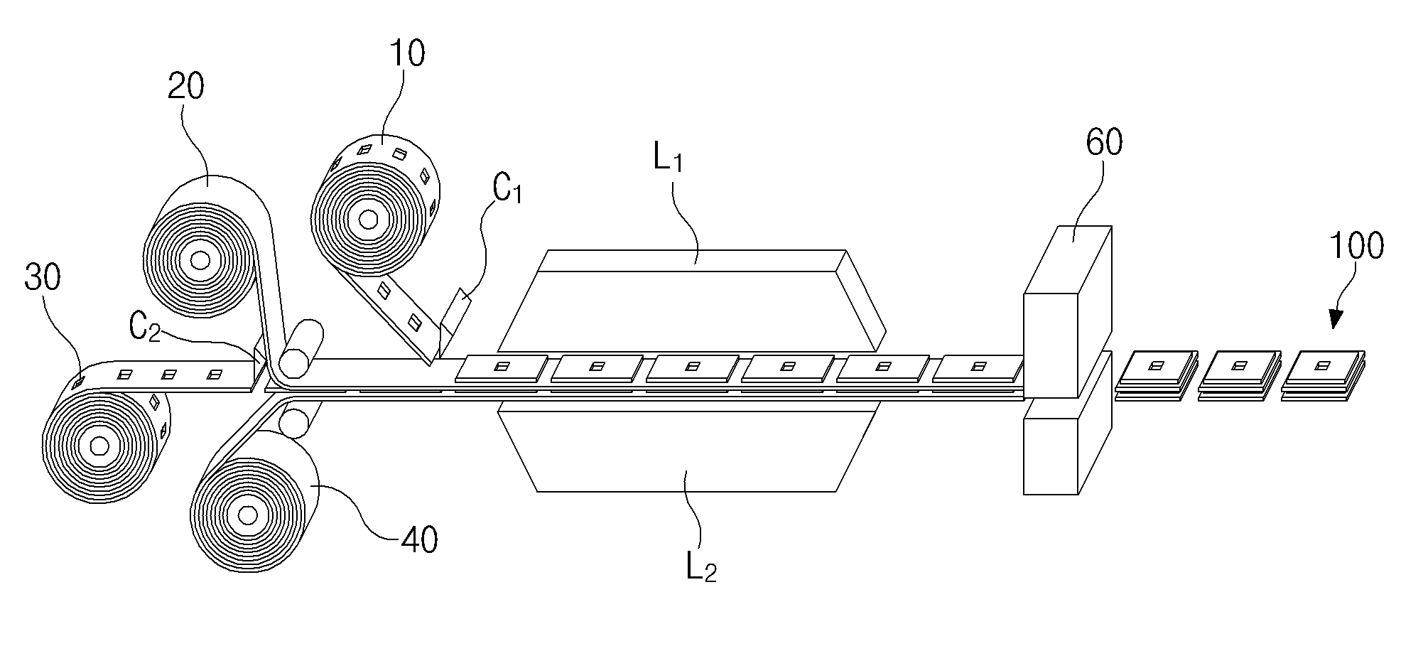 Electrode assembly manufacturing method including separator cutting process