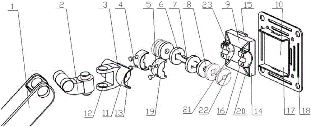 Anti-loosening bracket joint device with multiple friction plates