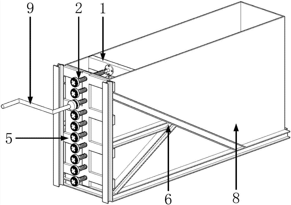 Device and method for testing lateral pressure of support of foundation pit during stratified excavation and non-uniform displacement