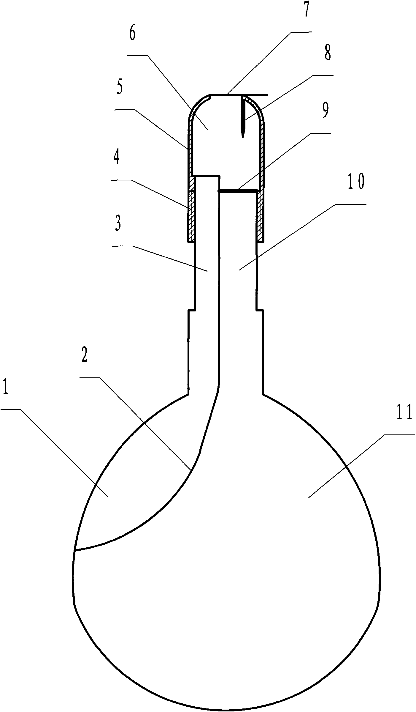 Container of anorectal lubricant and antibiotic medicine for treating constipation by injection