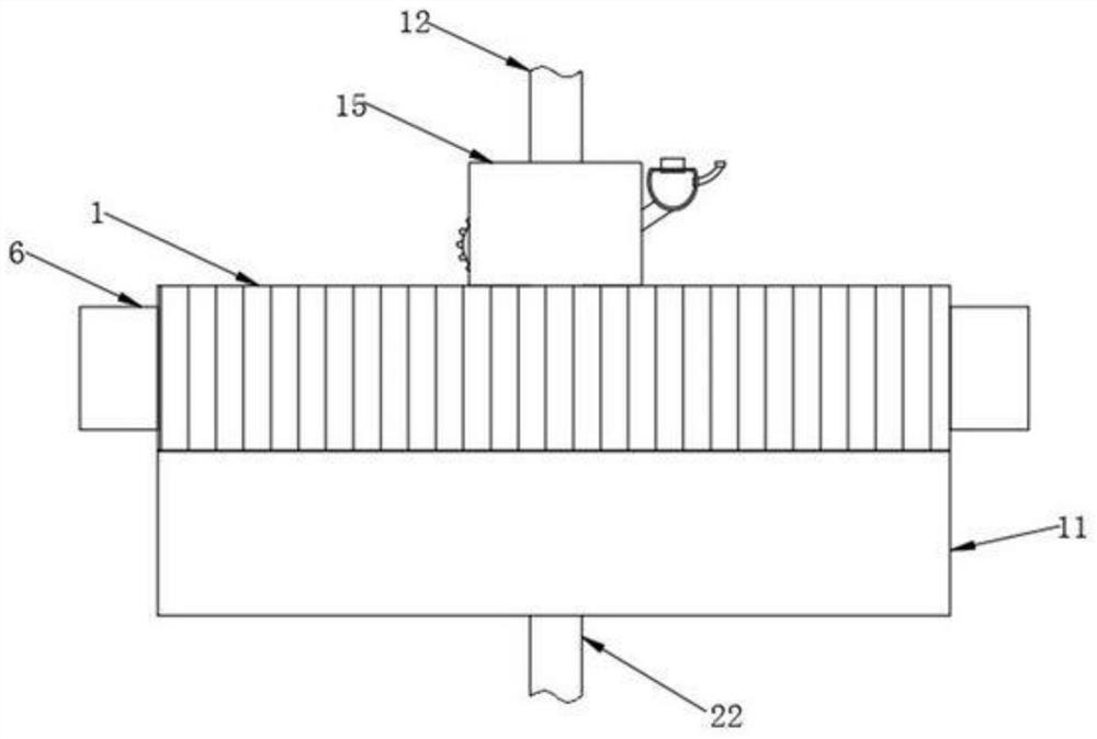 A kind of auxiliary device for preventing effusion and exudation of abdominal cavity drainage tube