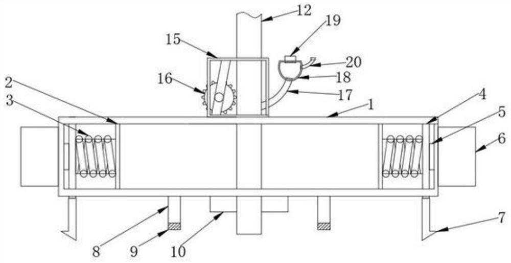 A kind of auxiliary device for preventing effusion and exudation of abdominal cavity drainage tube