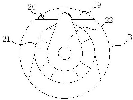 Iron yam surface peeling device based on rotary buffering