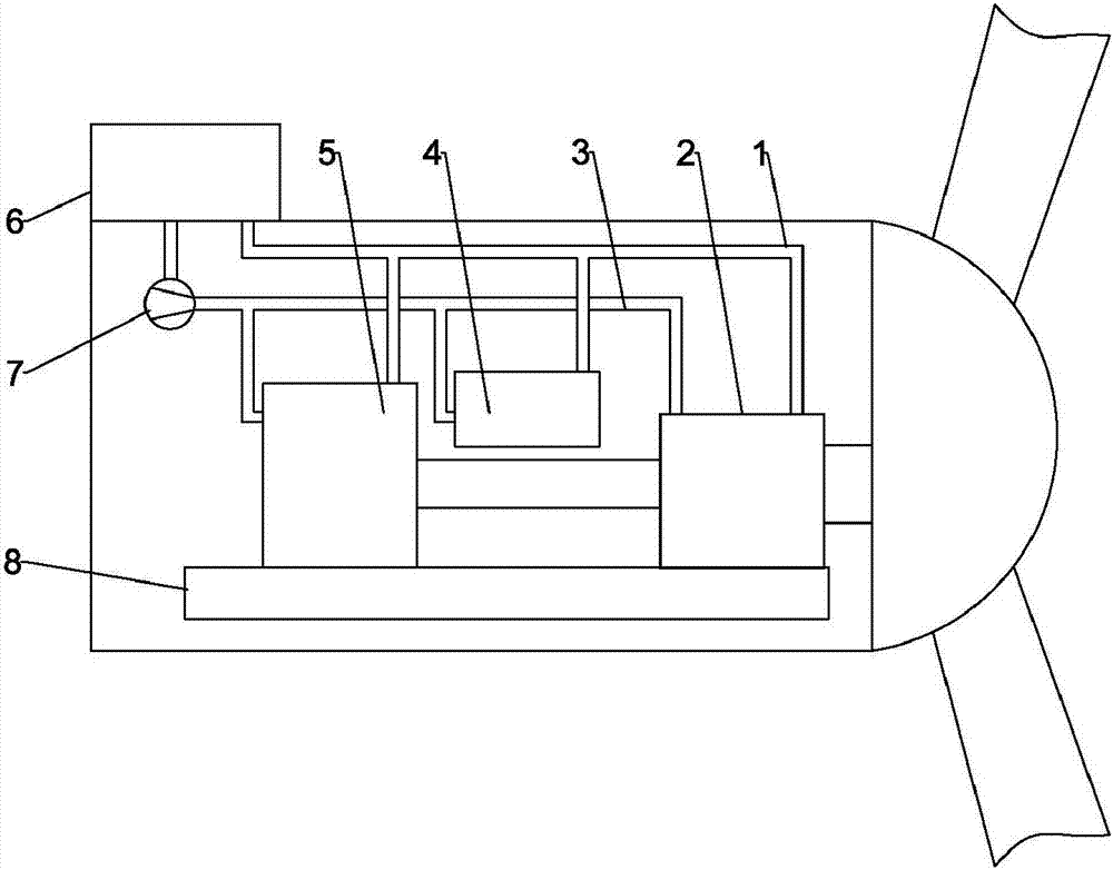 Cooling device for wind power generating unit and wind power generating unit