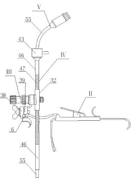 Mouth gag set for oral laryngeal surgery