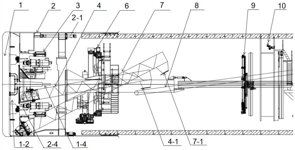 Earth pressure TBM dual-mode dual-support heading machine and construction method