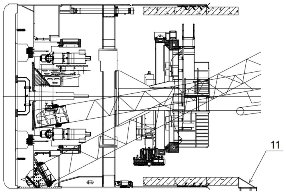 Earth pressure TBM dual-mode dual-support heading machine and construction method