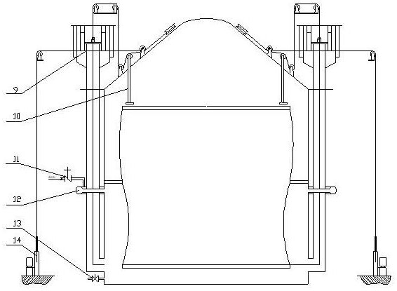 A Wiggins-type gas cabinet constant cabinet capacity replacement device and replacement method