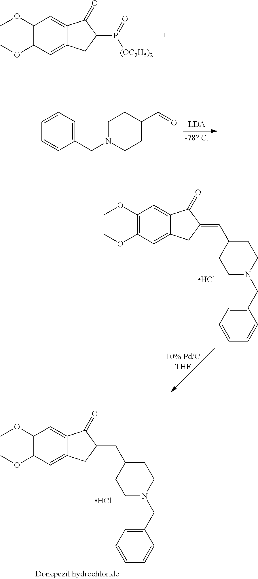 A process for preparation of intermediates of donepezil hydrochloride