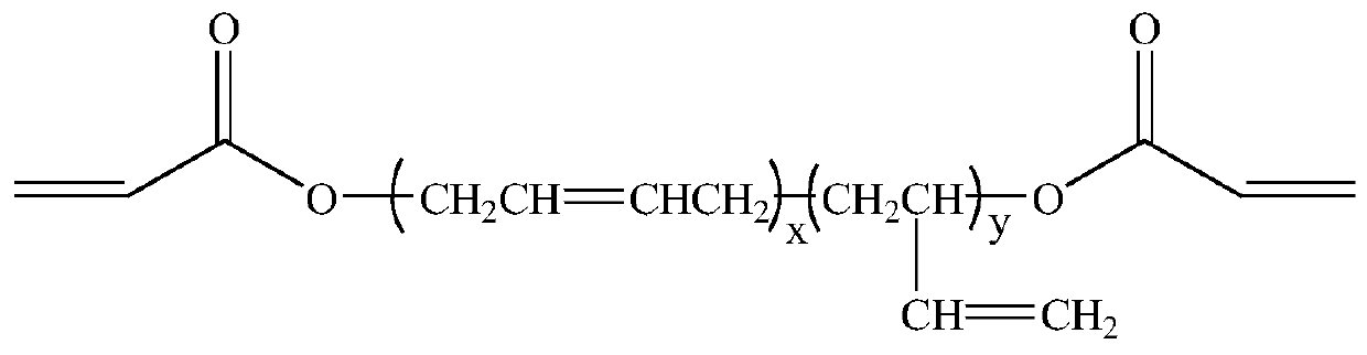 Photocurable nitrate ester polyether and synthesis method thereof