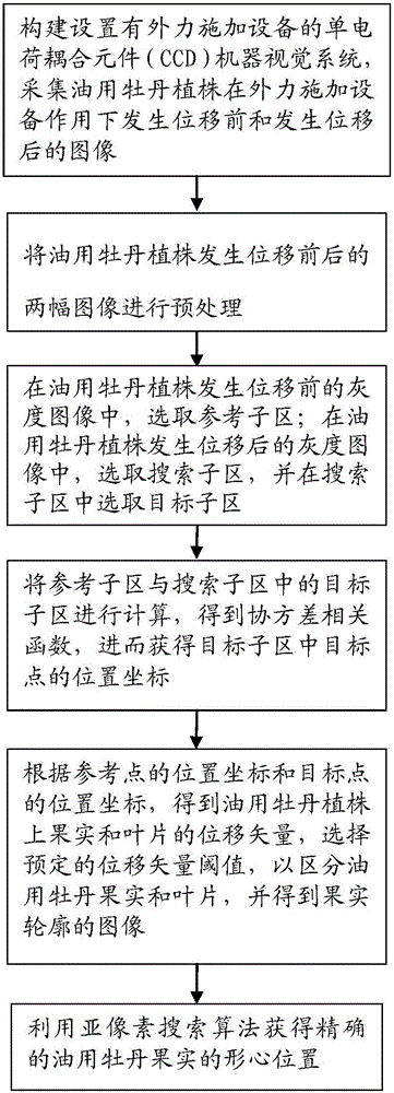 Oil peony fruit image identification method based on stress