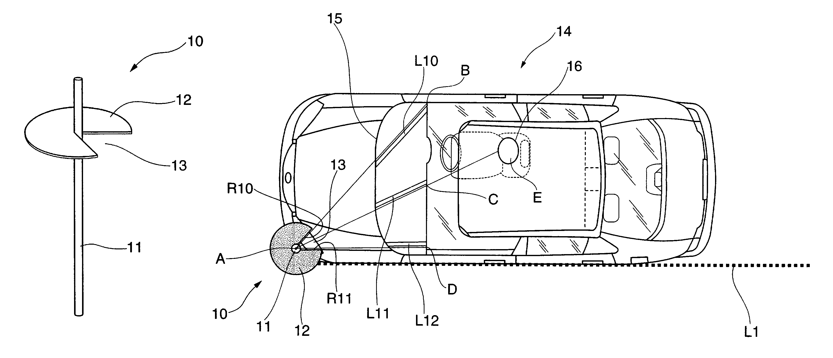 Visual recognition assistance apparatus for vehicle