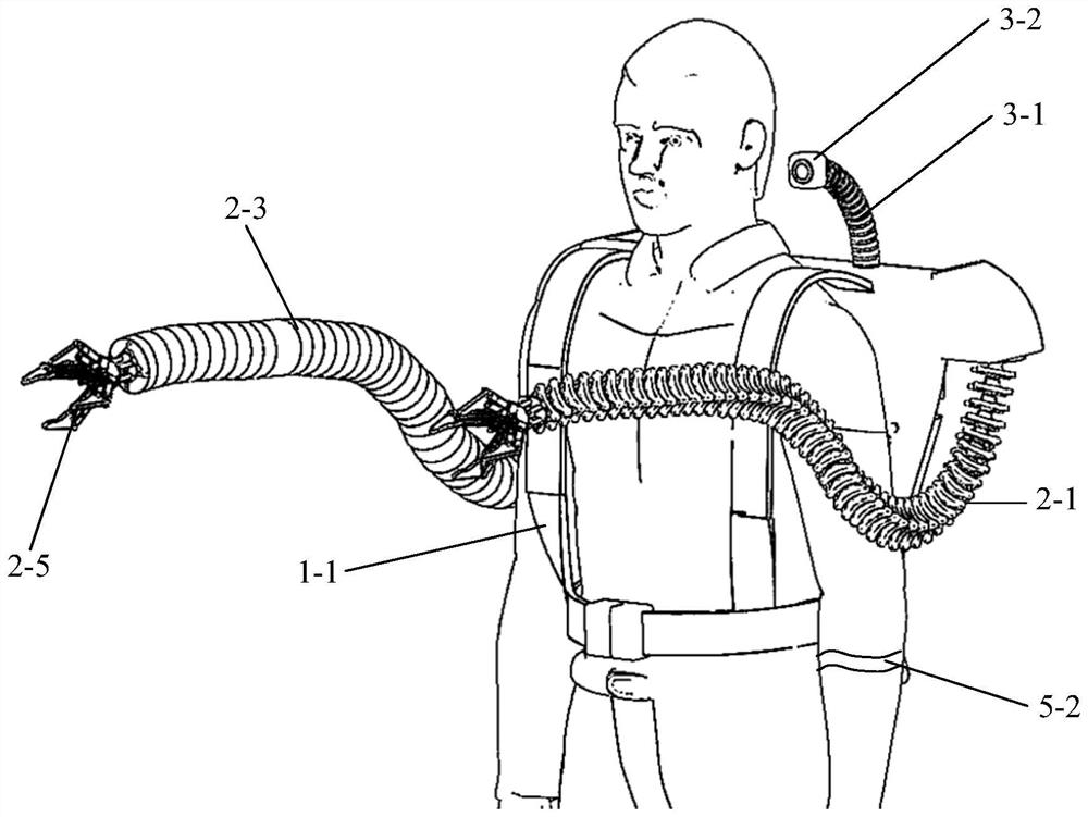 Wearable continuous flexible outer limb robot working in narrow space