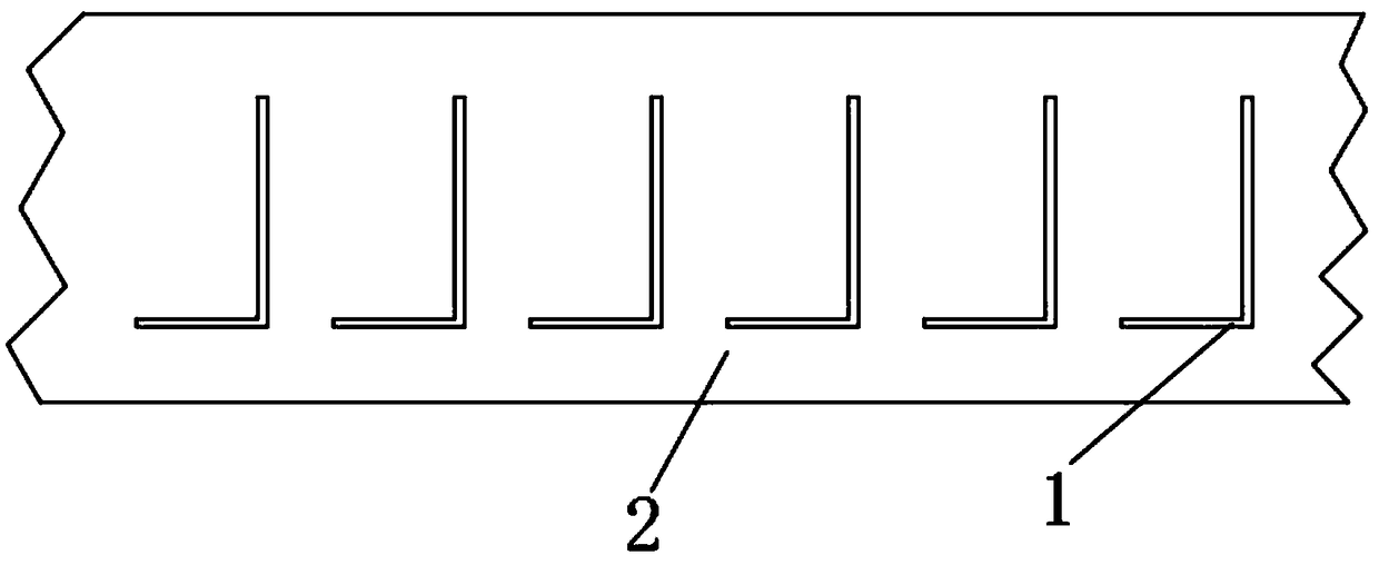 Narrow L-shaped film and production method thereof