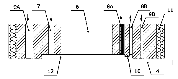 Liquid film dynamic compensating device