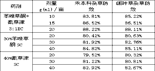 Weeding composition containing topramezone and cyanazine