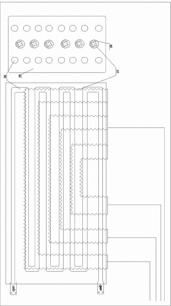 Device and method for displacing, exhausting and mining coal seam gas by damp and hot water injection