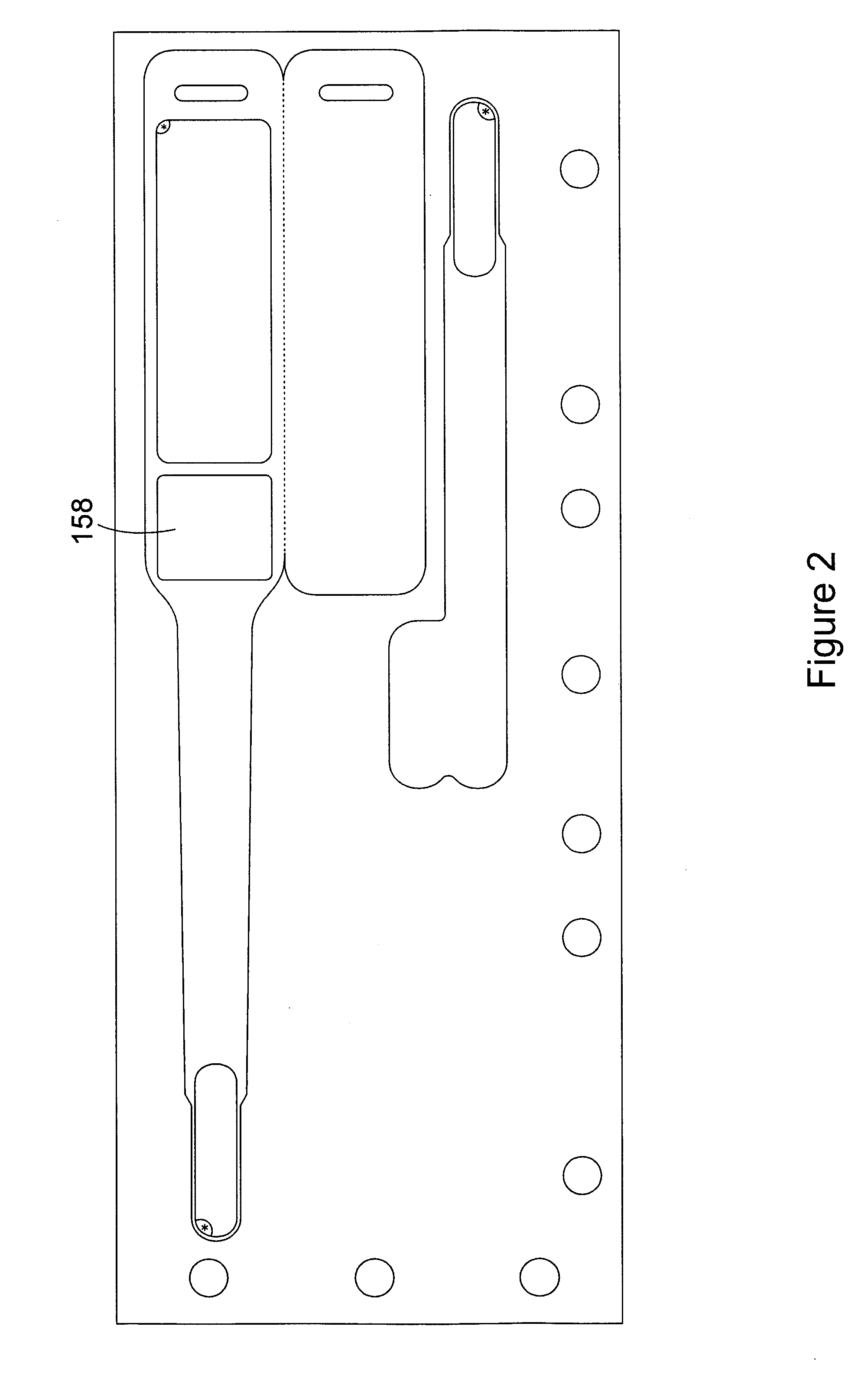 Business form comprising a wristband with multiple imaging areas