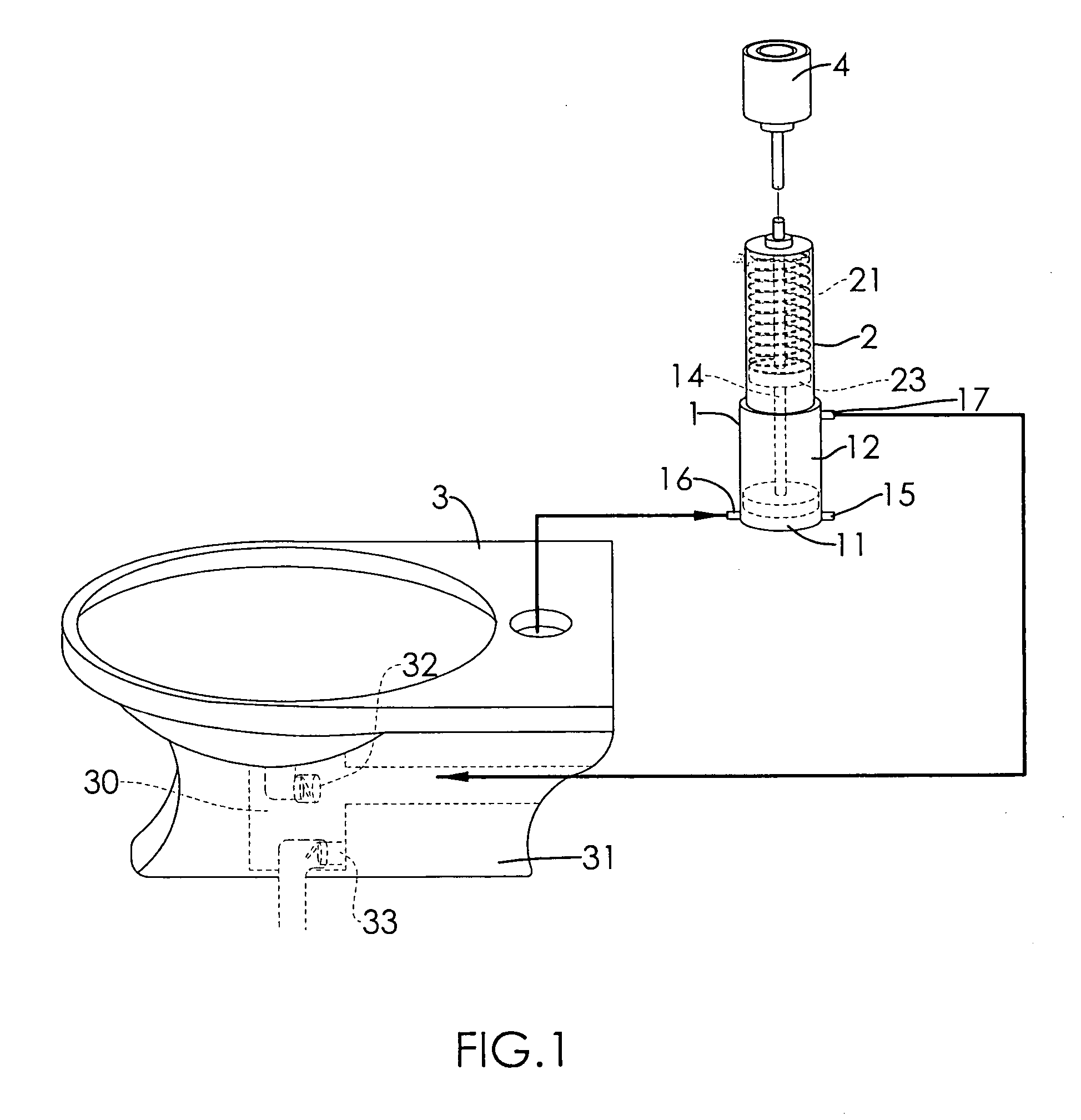 Flushing controlling mechanism