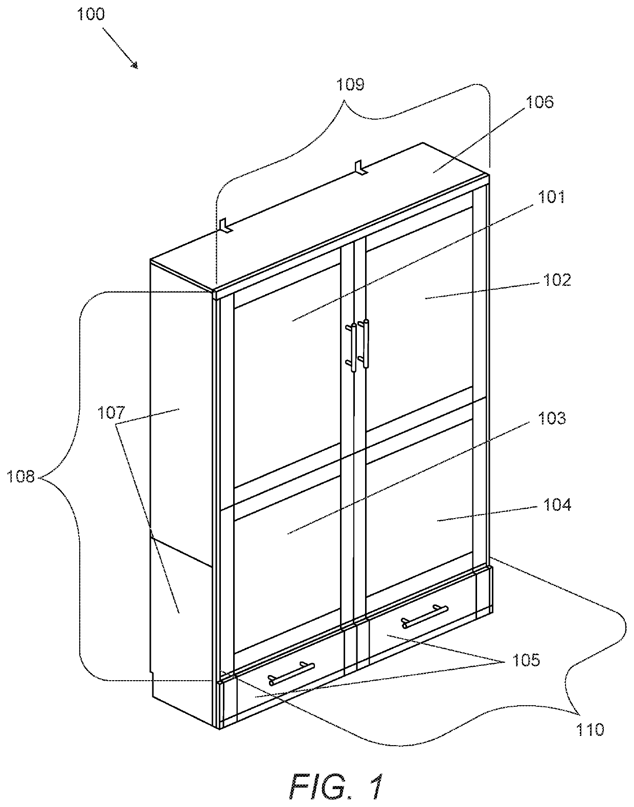 Containerized foldout bed