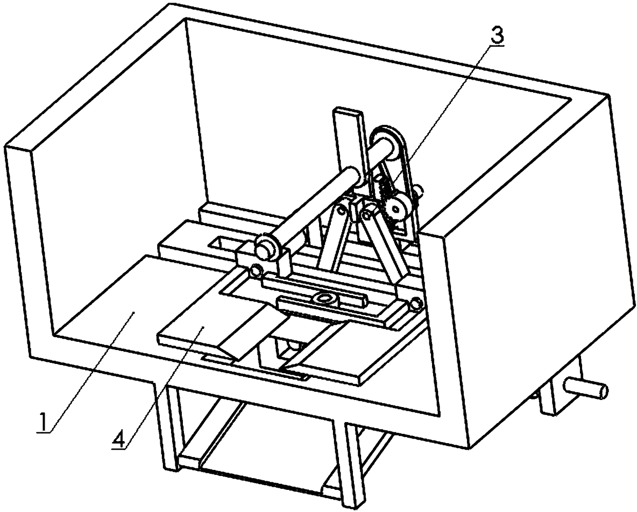 Roll paper box suitable for toilet and capable of automatically cutting off and discharging paper